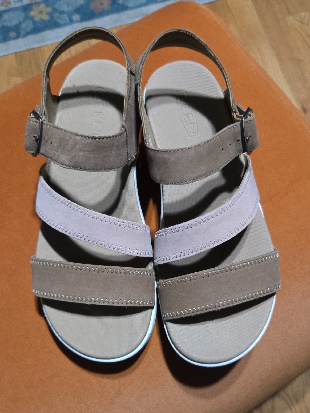 KEEN Womens Elle City Backstrap Sandals In Toasted Coconut/Fawn
